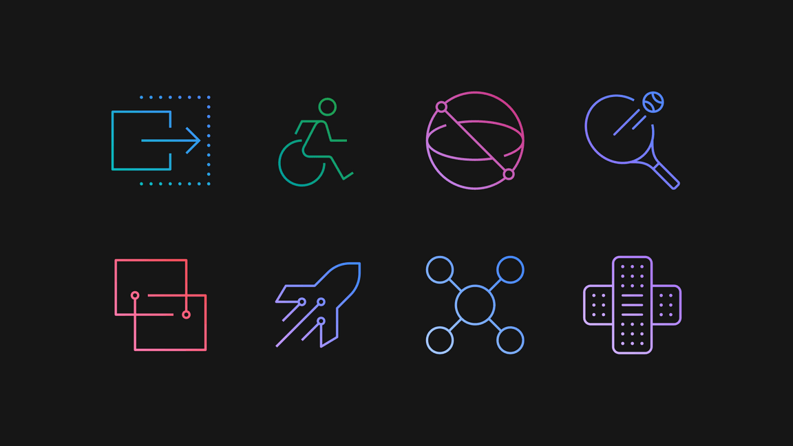 pictogram gradient example
