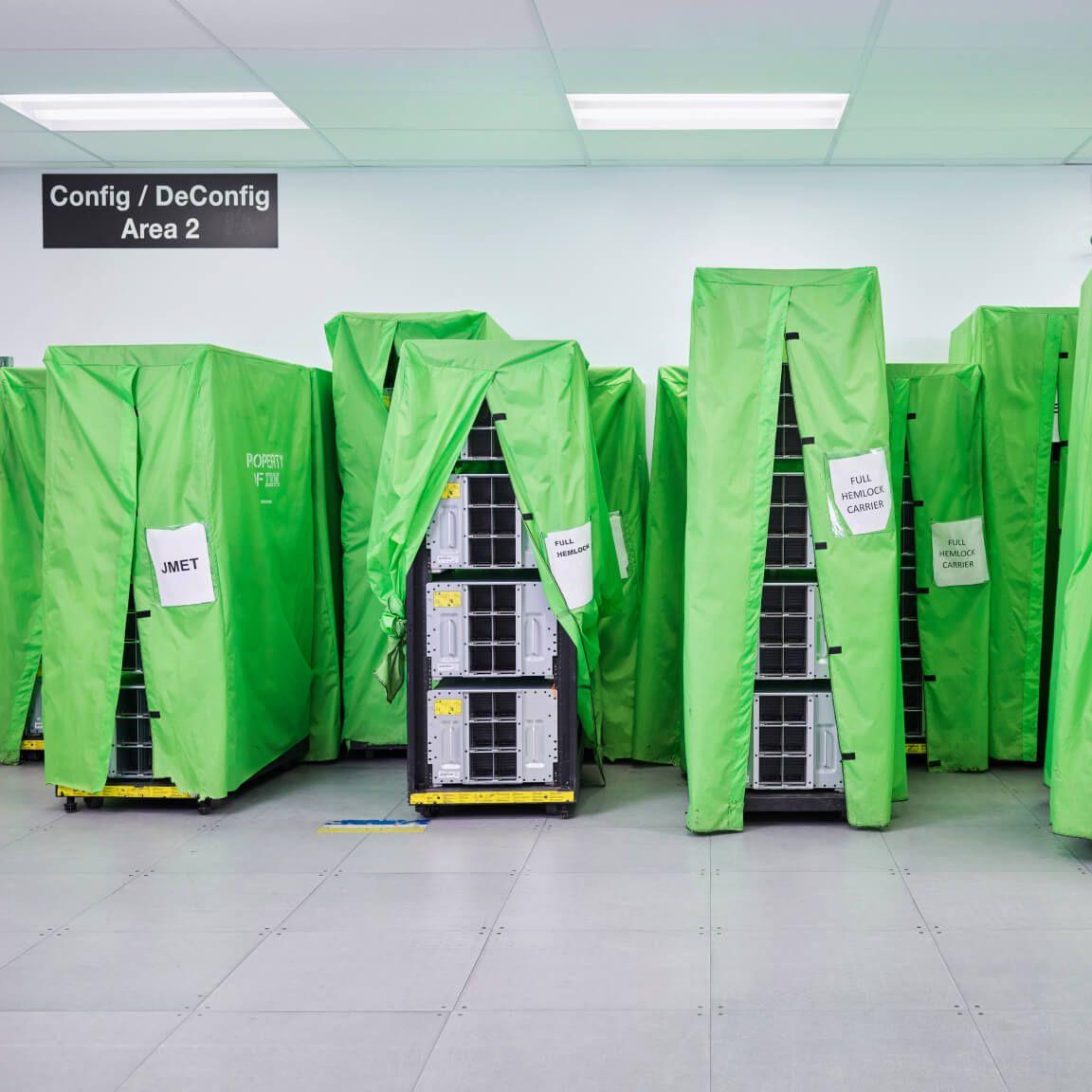 servers in room awaiting configuration